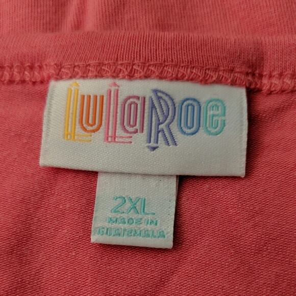 LuLaRoe Julia Dress Knit Knee Length Short Sleeves 2XL New / FLAW - Picture 5 of 8